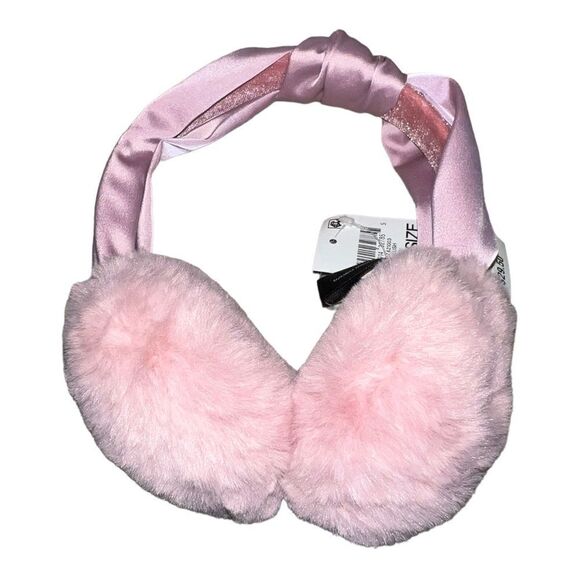 INC International Concepts Knot-Headband Faux-Fur Earmuff Blush Pink One Size - Picture 2 of 8